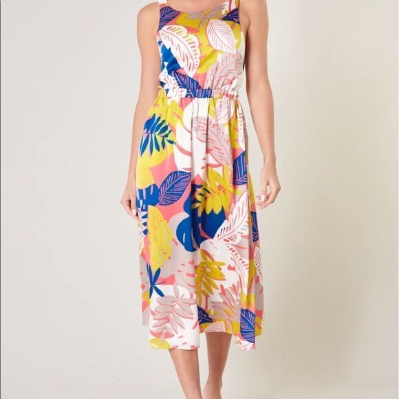 Tropical Print Midi Dress - Picture 9 of 10
